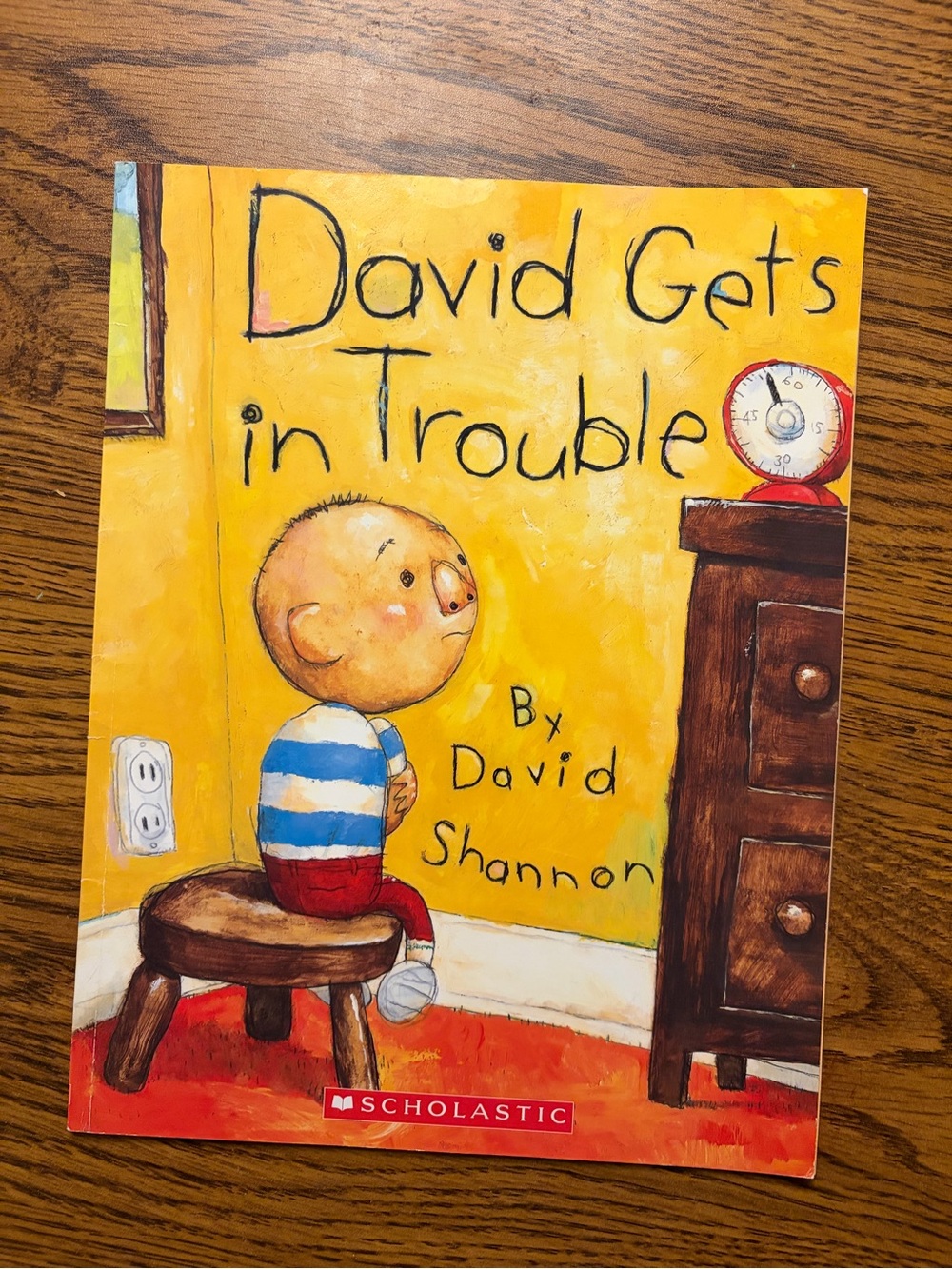 Scholastic Children's Book – Yellow Cover with Blue and Red Illustration